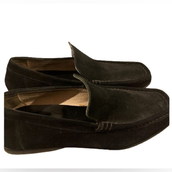 England Shoes Salon Shoes - Black Suede Loafers Size 8 Women’s Like New